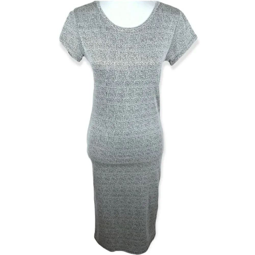 COTTON ON BLACK & WHITE BODYCON DRESS SZ.S EUC